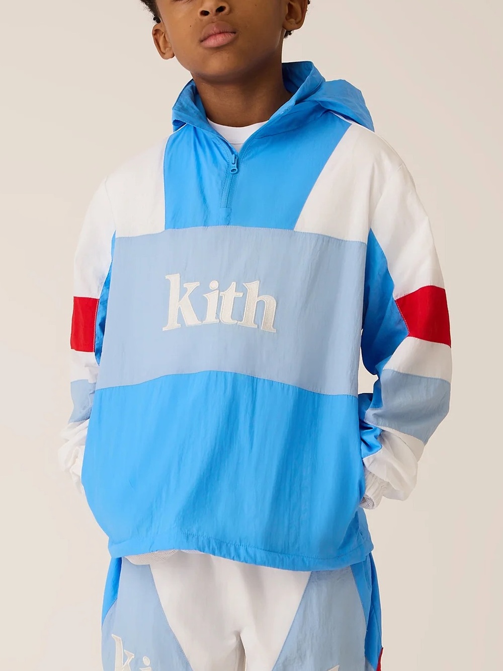 Kith Baby Quarter Zip Track Jacket Celeste
